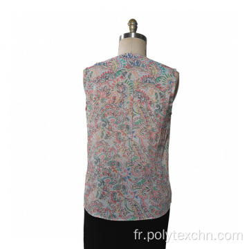 Dames Blouse Gilet Sans Manches